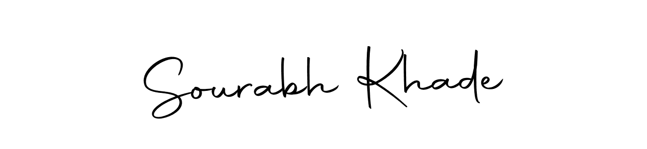 Sourabh Khade stylish signature style. Best Handwritten Sign (Autography-DOLnW) for my name. Handwritten Signature Collection Ideas for my name Sourabh Khade. Sourabh Khade signature style 10 images and pictures png