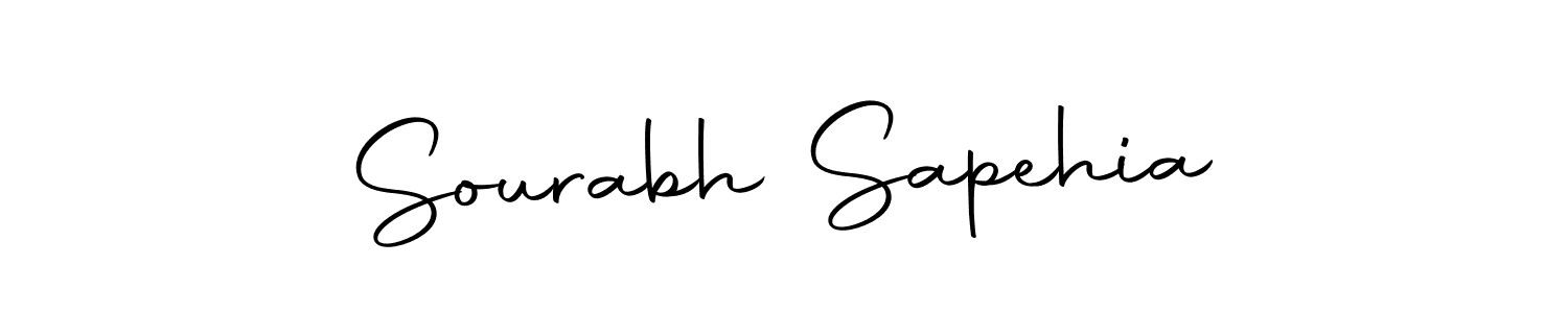 How to make Sourabh Sapehia name signature. Use Autography-DOLnW style for creating short signs online. This is the latest handwritten sign. Sourabh Sapehia signature style 10 images and pictures png