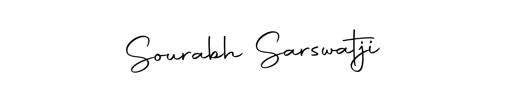 Create a beautiful signature design for name Sourabh Sarswatji. With this signature (Autography-DOLnW) fonts, you can make a handwritten signature for free. Sourabh Sarswatji signature style 10 images and pictures png