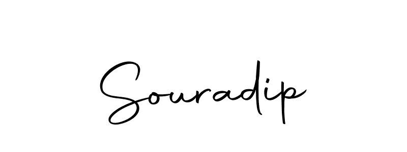 Design your own signature with our free online signature maker. With this signature software, you can create a handwritten (Autography-DOLnW) signature for name Souradip. Souradip signature style 10 images and pictures png