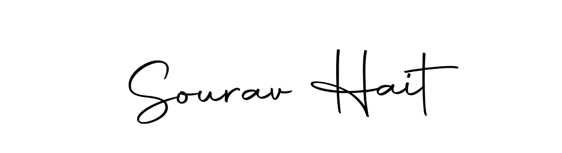 The best way (Autography-DOLnW) to make a short signature is to pick only two or three words in your name. The name Sourav Hait include a total of six letters. For converting this name. Sourav Hait signature style 10 images and pictures png