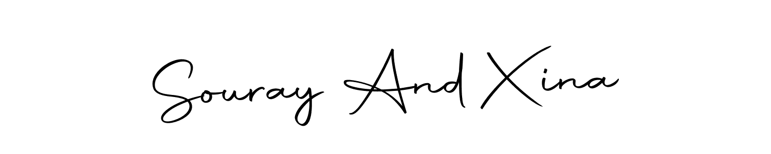 Make a short Souray And Xina signature style. Manage your documents anywhere anytime using Autography-DOLnW. Create and add eSignatures, submit forms, share and send files easily. Souray And Xina signature style 10 images and pictures png