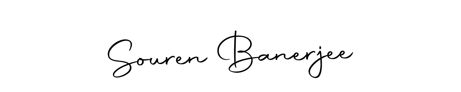 Souren Banerjee stylish signature style. Best Handwritten Sign (Autography-DOLnW) for my name. Handwritten Signature Collection Ideas for my name Souren Banerjee. Souren Banerjee signature style 10 images and pictures png