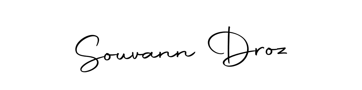 You should practise on your own different ways (Autography-DOLnW) to write your name (Souvann Droz) in signature. don't let someone else do it for you. Souvann Droz signature style 10 images and pictures png