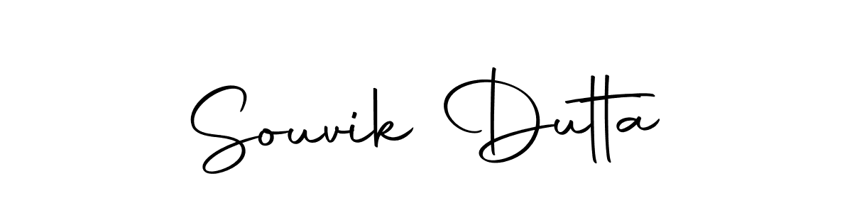 Create a beautiful signature design for name Souvik Dutta. With this signature (Autography-DOLnW) fonts, you can make a handwritten signature for free. Souvik Dutta signature style 10 images and pictures png