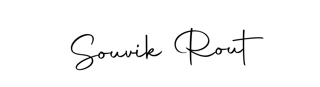 Use a signature maker to create a handwritten signature online. With this signature software, you can design (Autography-DOLnW) your own signature for name Souvik Rout. Souvik Rout signature style 10 images and pictures png