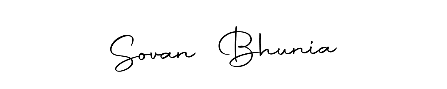 How to make Sovan। Bhunia name signature. Use Autography-DOLnW style for creating short signs online. This is the latest handwritten sign. Sovan। Bhunia signature style 10 images and pictures png