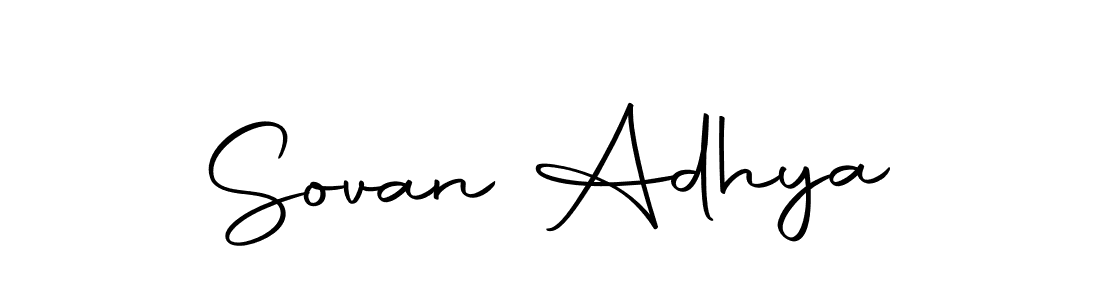 Similarly Autography-DOLnW is the best handwritten signature design. Signature creator online .You can use it as an online autograph creator for name Sovan Adhya. Sovan Adhya signature style 10 images and pictures png