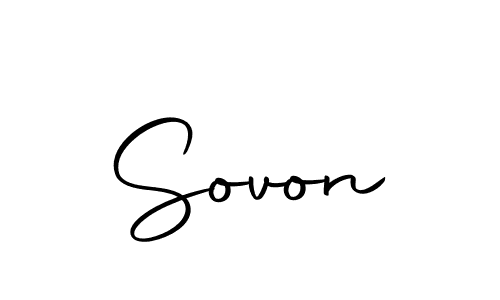 Create a beautiful signature design for name Sovon. With this signature (Autography-DOLnW) fonts, you can make a handwritten signature for free. Sovon signature style 10 images and pictures png