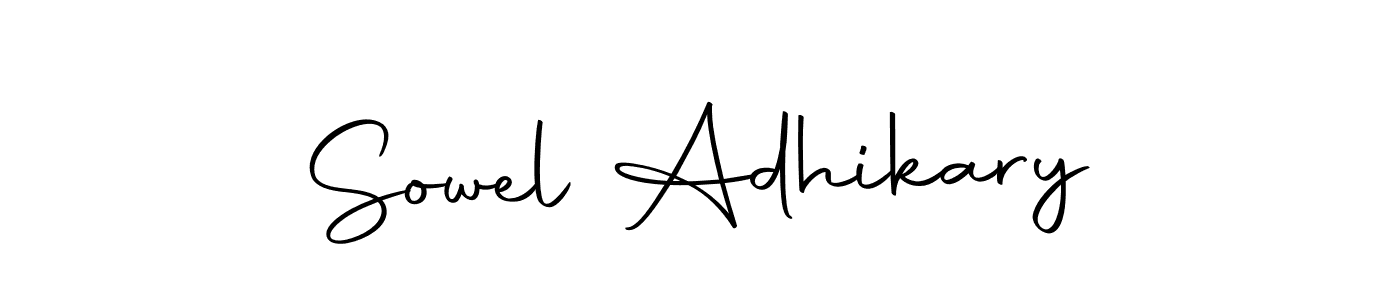 Sowel Adhikary stylish signature style. Best Handwritten Sign (Autography-DOLnW) for my name. Handwritten Signature Collection Ideas for my name Sowel Adhikary. Sowel Adhikary signature style 10 images and pictures png