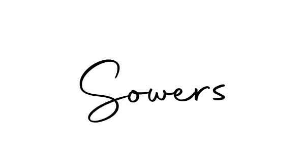 You should practise on your own different ways (Autography-DOLnW) to write your name (Sowers) in signature. don't let someone else do it for you. Sowers signature style 10 images and pictures png