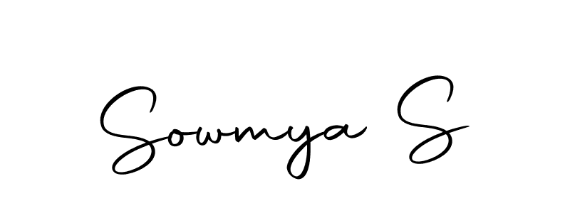 Make a beautiful signature design for name Sowmya S. Use this online signature maker to create a handwritten signature for free. Sowmya S signature style 10 images and pictures png
