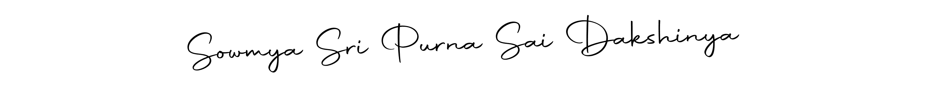 How to make Sowmya Sri Purna Sai Dakshinya signature? Autography-DOLnW is a professional autograph style. Create handwritten signature for Sowmya Sri Purna Sai Dakshinya name. Sowmya Sri Purna Sai Dakshinya signature style 10 images and pictures png