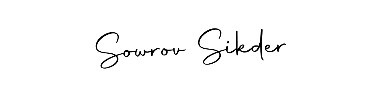 Create a beautiful signature design for name Sowrov Sikder. With this signature (Autography-DOLnW) fonts, you can make a handwritten signature for free. Sowrov Sikder signature style 10 images and pictures png