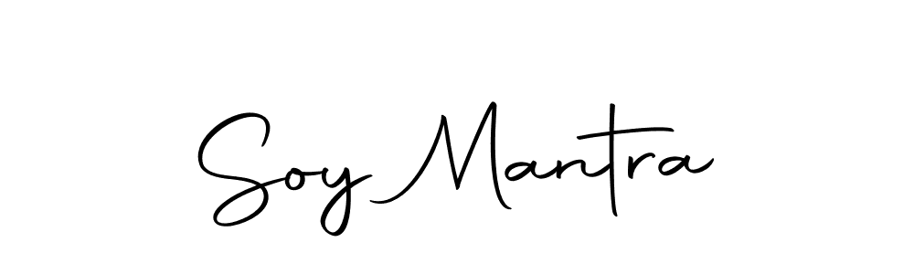 Use a signature maker to create a handwritten signature online. With this signature software, you can design (Autography-DOLnW) your own signature for name Soy Mantra. Soy Mantra signature style 10 images and pictures png