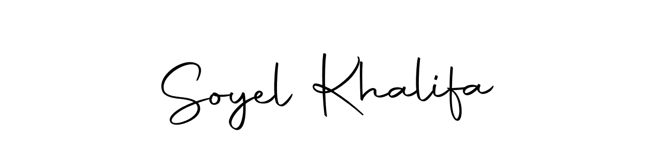 How to make Soyel Khalifa signature? Autography-DOLnW is a professional autograph style. Create handwritten signature for Soyel Khalifa name. Soyel Khalifa signature style 10 images and pictures png