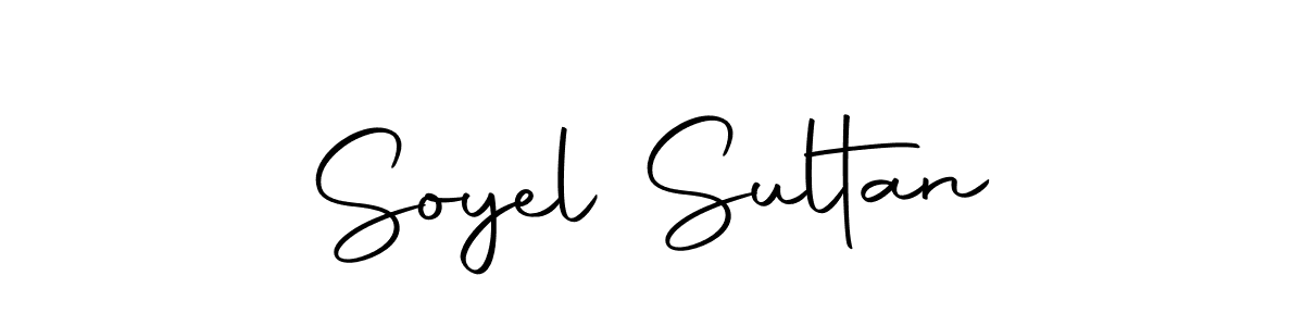 How to make Soyel Sultan name signature. Use Autography-DOLnW style for creating short signs online. This is the latest handwritten sign. Soyel Sultan signature style 10 images and pictures png
