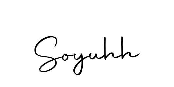 Use a signature maker to create a handwritten signature online. With this signature software, you can design (Autography-DOLnW) your own signature for name Soyuhh. Soyuhh signature style 10 images and pictures png