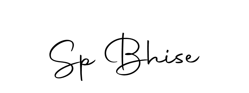 You should practise on your own different ways (Autography-DOLnW) to write your name (Sp Bhise) in signature. don't let someone else do it for you. Sp Bhise signature style 10 images and pictures png