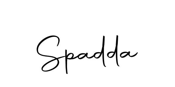 Design your own signature with our free online signature maker. With this signature software, you can create a handwritten (Autography-DOLnW) signature for name Spadda. Spadda signature style 10 images and pictures png