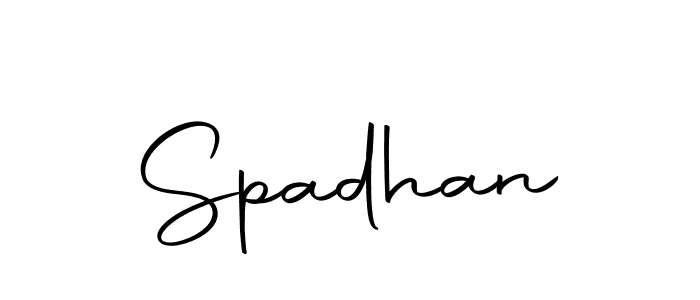 Use a signature maker to create a handwritten signature online. With this signature software, you can design (Autography-DOLnW) your own signature for name Spadhan. Spadhan signature style 10 images and pictures png
