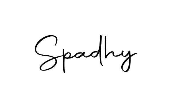 Here are the top 10 professional signature styles for the name Spadhy. These are the best autograph styles you can use for your name. Spadhy signature style 10 images and pictures png