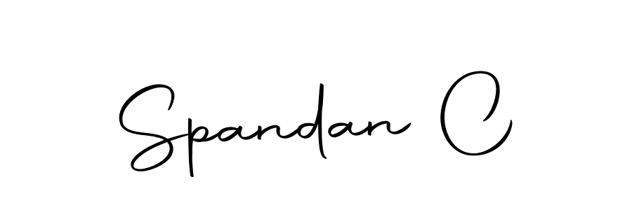 Use a signature maker to create a handwritten signature online. With this signature software, you can design (Autography-DOLnW) your own signature for name Spandan C. Spandan C signature style 10 images and pictures png