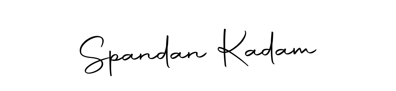 How to make Spandan Kadam name signature. Use Autography-DOLnW style for creating short signs online. This is the latest handwritten sign. Spandan Kadam signature style 10 images and pictures png
