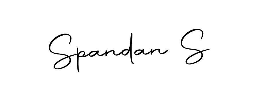 Create a beautiful signature design for name Spandan S. With this signature (Autography-DOLnW) fonts, you can make a handwritten signature for free. Spandan S signature style 10 images and pictures png
