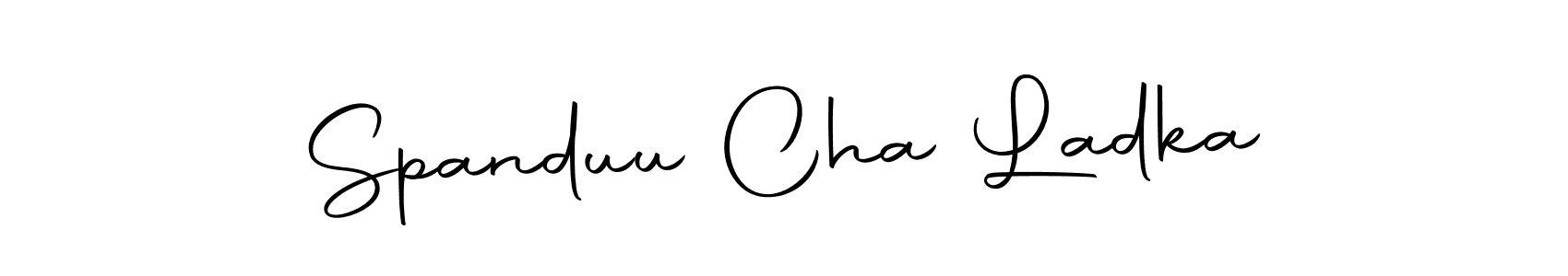 How to make Spanduu Cha Ladka name signature. Use Autography-DOLnW style for creating short signs online. This is the latest handwritten sign. Spanduu Cha Ladka signature style 10 images and pictures png
