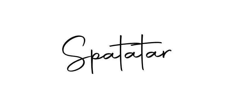 Create a beautiful signature design for name Spatatar. With this signature (Autography-DOLnW) fonts, you can make a handwritten signature for free. Spatatar signature style 10 images and pictures png