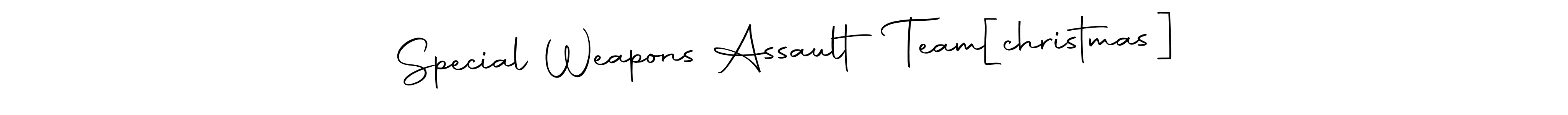 How to make Special Weapons Assault Team  [christmas] name signature. Use Autography-DOLnW style for creating short signs online. This is the latest handwritten sign. Special Weapons Assault Team  [christmas] signature style 10 images and pictures png