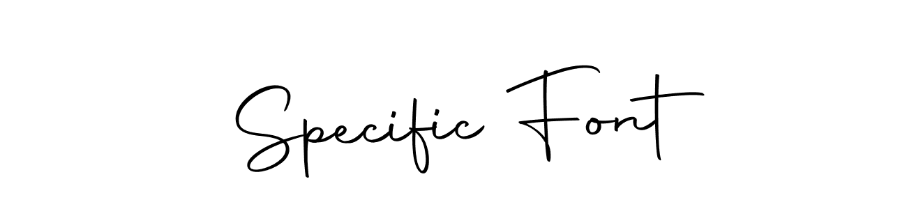 Create a beautiful signature design for name Specific Font. With this signature (Autography-DOLnW) fonts, you can make a handwritten signature for free. Specific Font signature style 10 images and pictures png