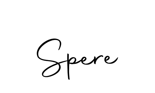 Create a beautiful signature design for name Spere. With this signature (Autography-DOLnW) fonts, you can make a handwritten signature for free. Spere signature style 10 images and pictures png