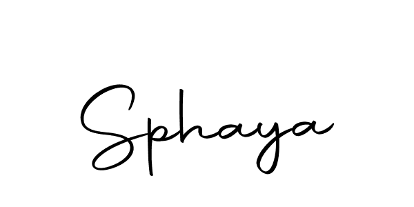 Create a beautiful signature design for name Sphaya. With this signature (Autography-DOLnW) fonts, you can make a handwritten signature for free. Sphaya signature style 10 images and pictures png
