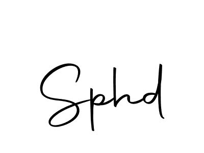 You should practise on your own different ways (Autography-DOLnW) to write your name (Sphd) in signature. don't let someone else do it for you. Sphd signature style 10 images and pictures png