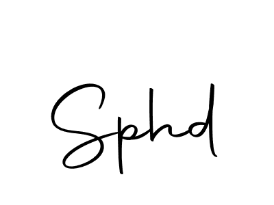 You should practise on your own different ways (Autography-DOLnW) to write your name (Sphd) in signature. don't let someone else do it for you. Sphd signature style 10 images and pictures png