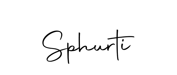 Design your own signature with our free online signature maker. With this signature software, you can create a handwritten (Autography-DOLnW) signature for name Sphurti. Sphurti signature style 10 images and pictures png