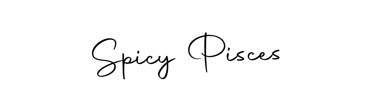 Similarly Autography-DOLnW is the best handwritten signature design. Signature creator online .You can use it as an online autograph creator for name Spicy Pisces. Spicy Pisces signature style 10 images and pictures png