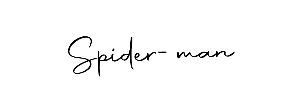 You should practise on your own different ways (Autography-DOLnW) to write your name (Spider-man) in signature. don't let someone else do it for you. Spider-man signature style 10 images and pictures png