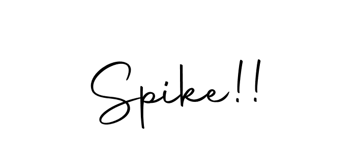 It looks lik you need a new signature style for name Spike!!. Design unique handwritten (Autography-DOLnW) signature with our free signature maker in just a few clicks. Spike!! signature style 10 images and pictures png