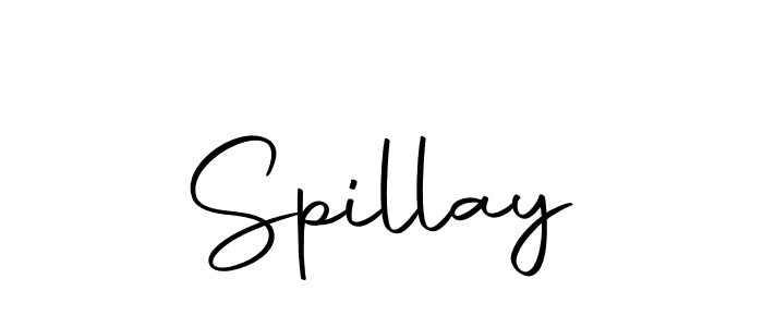 How to make Spillay signature? Autography-DOLnW is a professional autograph style. Create handwritten signature for Spillay name. Spillay signature style 10 images and pictures png