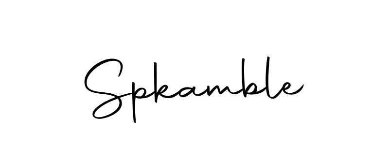 Also we have Spkamble name is the best signature style. Create professional handwritten signature collection using Autography-DOLnW autograph style. Spkamble signature style 10 images and pictures png