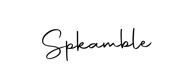 The best way (Autography-DOLnW) to make a short signature is to pick only two or three words in your name. The name Spkamble include a total of six letters. For converting this name. Spkamble signature style 10 images and pictures png