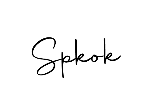 Make a beautiful signature design for name Spkok. With this signature (Autography-DOLnW) style, you can create a handwritten signature for free. Spkok signature style 10 images and pictures png