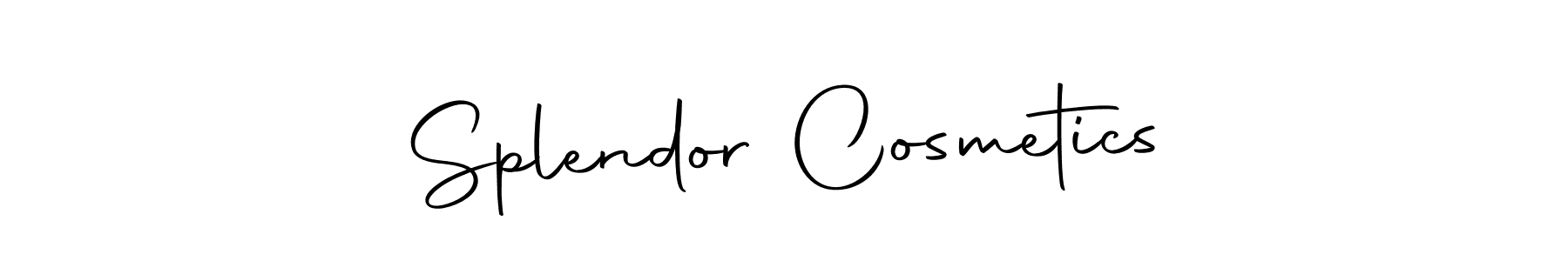 The best way (Autography-DOLnW) to make a short signature is to pick only two or three words in your name. The name Splendor Cosmetics include a total of six letters. For converting this name. Splendor Cosmetics signature style 10 images and pictures png