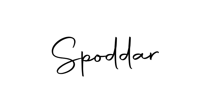 How to make Spoddar signature? Autography-DOLnW is a professional autograph style. Create handwritten signature for Spoddar name. Spoddar signature style 10 images and pictures png