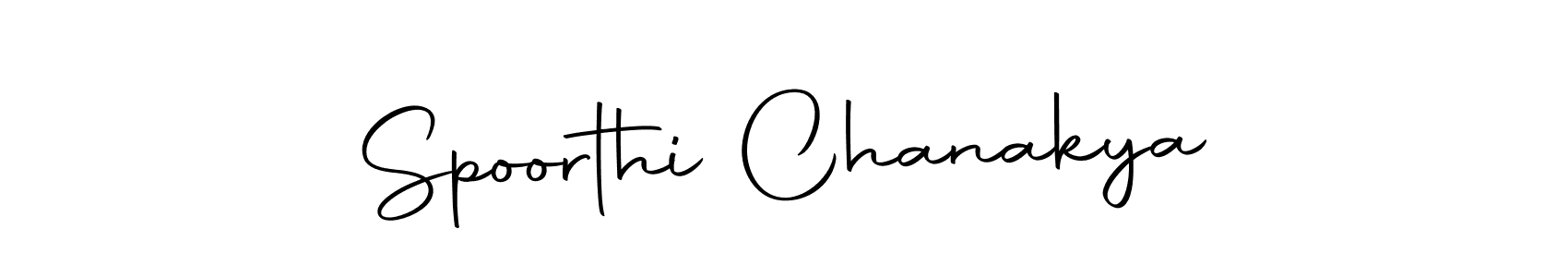 Create a beautiful signature design for name Spoorthi Chanakya. With this signature (Autography-DOLnW) fonts, you can make a handwritten signature for free. Spoorthi Chanakya signature style 10 images and pictures png