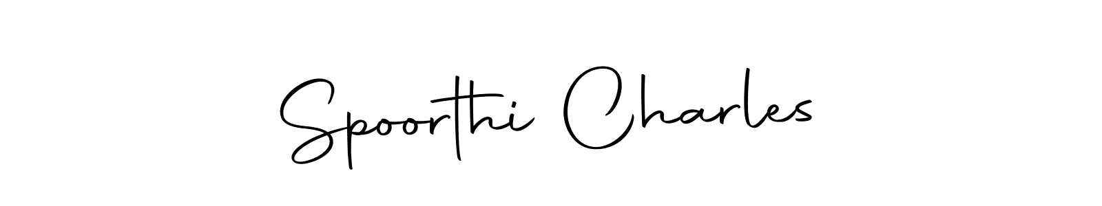 Spoorthi Charles stylish signature style. Best Handwritten Sign (Autography-DOLnW) for my name. Handwritten Signature Collection Ideas for my name Spoorthi Charles. Spoorthi Charles signature style 10 images and pictures png