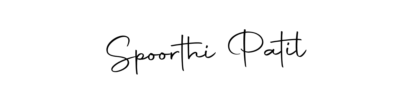 Make a short Spoorthi Patil signature style. Manage your documents anywhere anytime using Autography-DOLnW. Create and add eSignatures, submit forms, share and send files easily. Spoorthi Patil signature style 10 images and pictures png